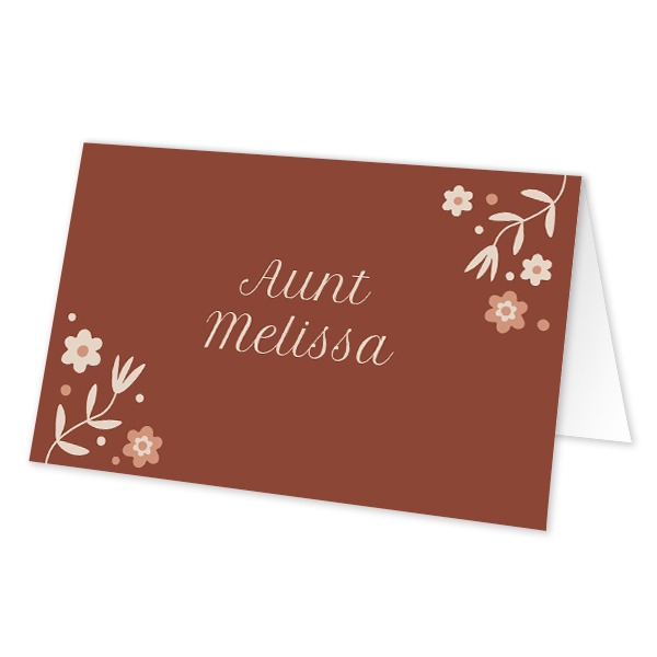 Folded place cards - set of 12