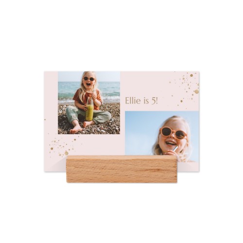 Place cards in wooden block - set of 12