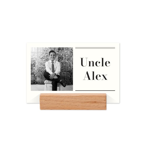 Marque-place avec support en bois - Lot de 12