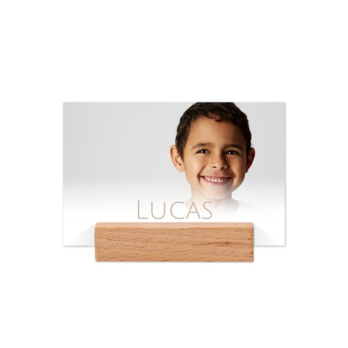 Naamkaartjes in houten standaard - Set van 12 Naamkaartjes in houten standaard - Set van 12