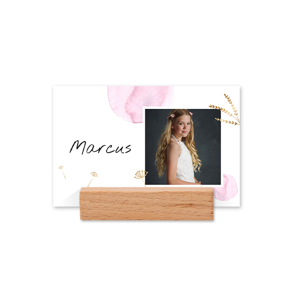 Place cards in wooden block - set of 12 Place cards in wooden block - set of 12