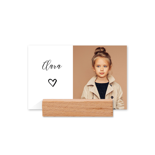 Place cards in wooden block - set of 12 Place cards in wooden block - set of 12