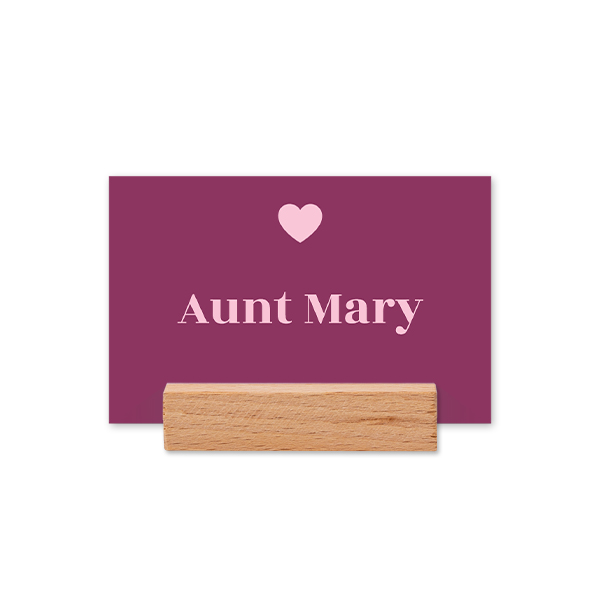 Placeringskort med trÀhÄllare - 12 st Placeringskort med trÀhÄllare - 12 st