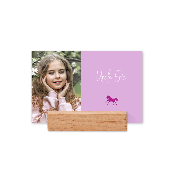 Place cards in wooden block - set of 12 Place cards in wooden block - set of 12