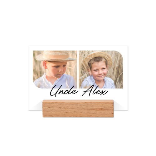 Marque-place avec support en bois - Lot de 12