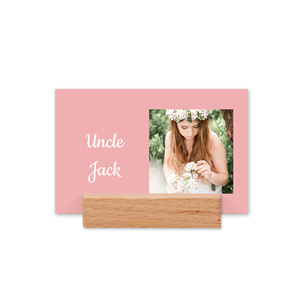 Place cards in wooden block - set of 12 Place cards in wooden block - set of 12