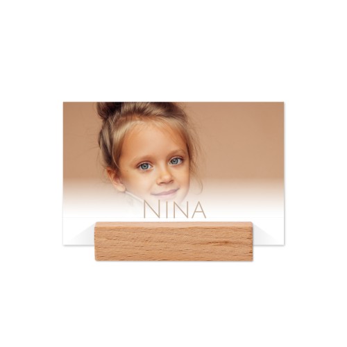 Marque-place avec support en bois - Lot de 12