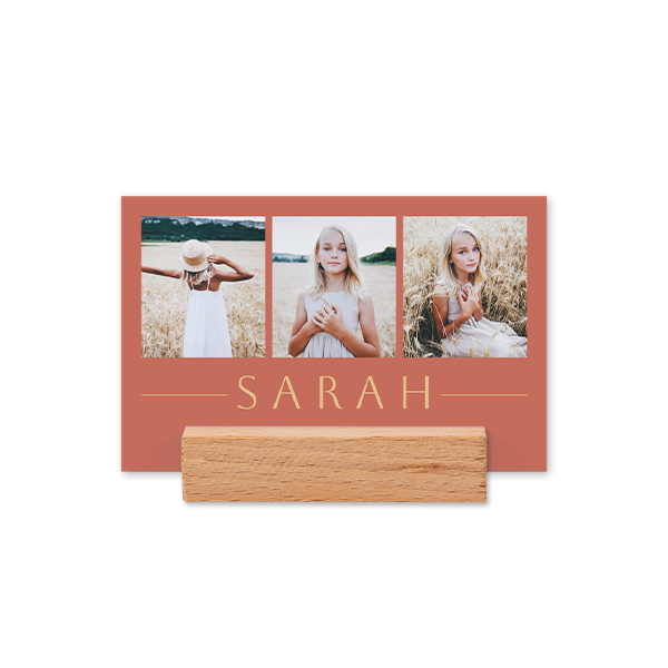 Set Tischkarten mit Holzaufsteller - 12 Stk.