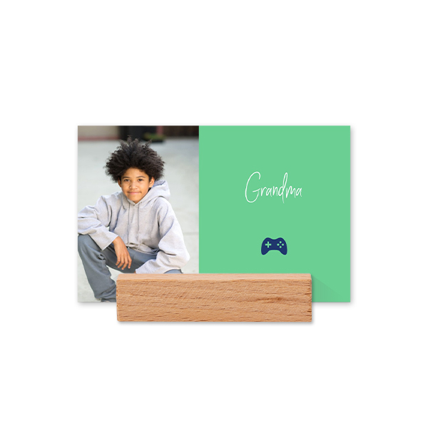 Marque-place avec support en bois - Lot de 12