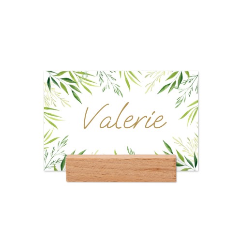 Marque-place avec support en bois - Lot de 12 Marque-place avec support en bois - Lot de 12