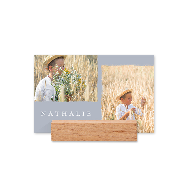 Paikkakortit puutelineellä - 12 kpl