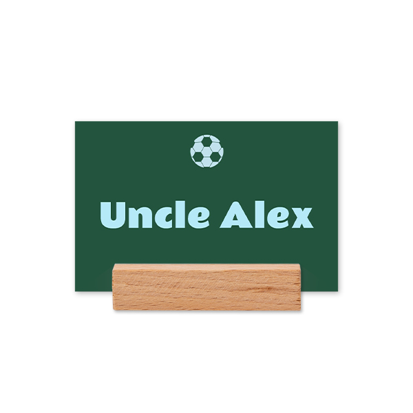 Marque-place avec support en bois - Lot de 12 Marque-place avec support en bois - Lot de 12