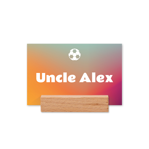 Marque-place avec support en bois - Lot de 12 Marque-place avec support en bois - Lot de 12