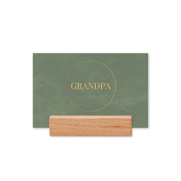 Marque-place avec support en bois - Lot de 12 Marque-place avec support en bois - Lot de 12