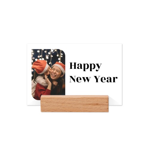 Marque-place avec support en bois - Lot de 12
