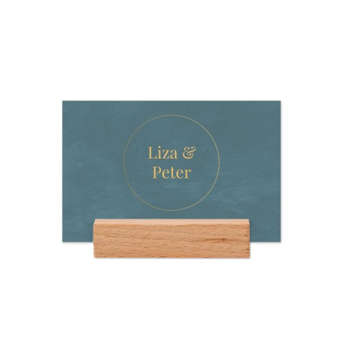 Marque-place avec support en bois - Lot de 12 Marque-place avec support en bois - Lot de 12