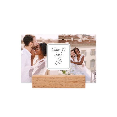Marque-place avec support en bois - Lot de 12 Marque-place avec support en bois - Lot de 12