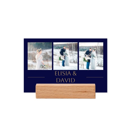 Marque-place avec support en bois - Lot de 12 Marque-place avec support en bois - Lot de 12