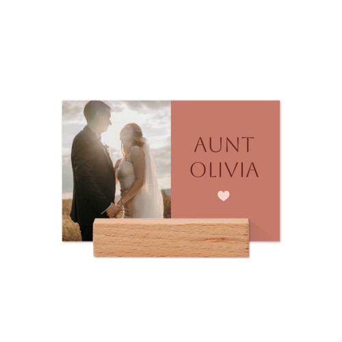Marque-place avec support en bois - Lot de 12