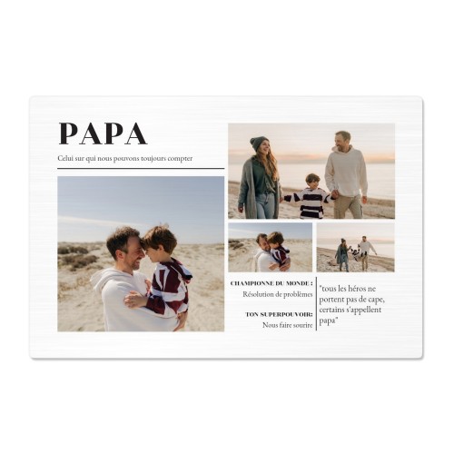 Tableau photo alu brossé 20 x 30 cm