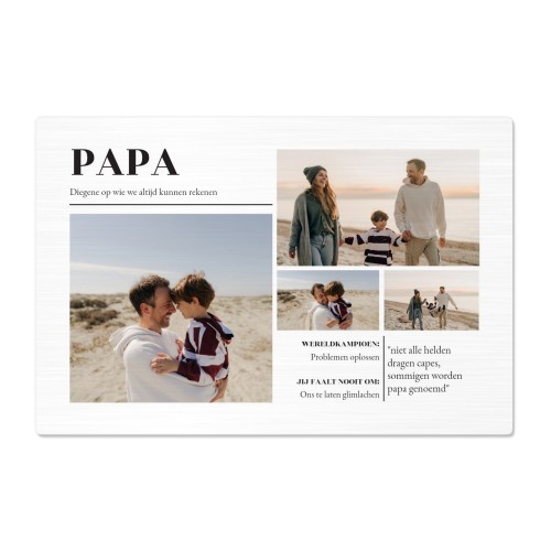 Foto op aluminium geborsteld 20 x 30 cm