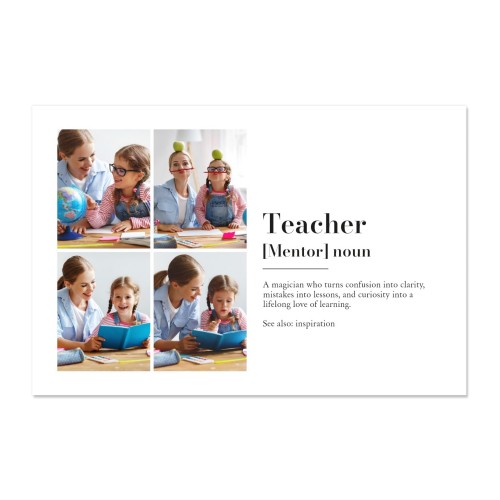 Dictionary Definition with 4 photos