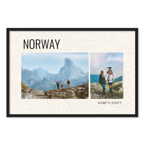 Indrammet plakat 20 x 30 cm Sort Indrammet plakat 20 x 30 cm Sort