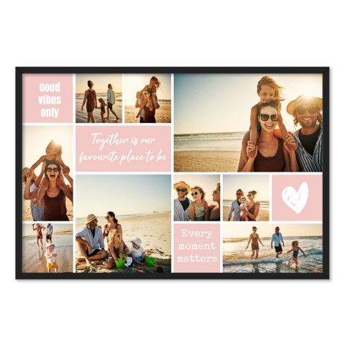 Inramad poster 20 x 30 cm Svart