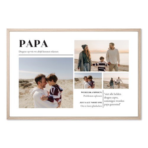 Ingekaderde Poster 20 x 30 cm Hout Ingekaderde Poster 20 x 30 cm Hout