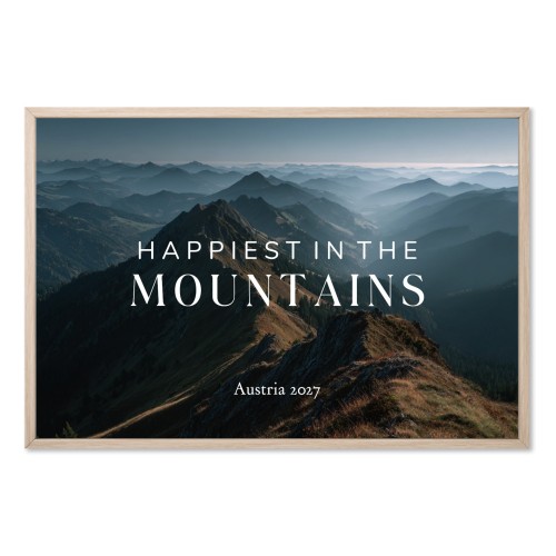 Framed Collage Poster 20 x 30 cm Natural