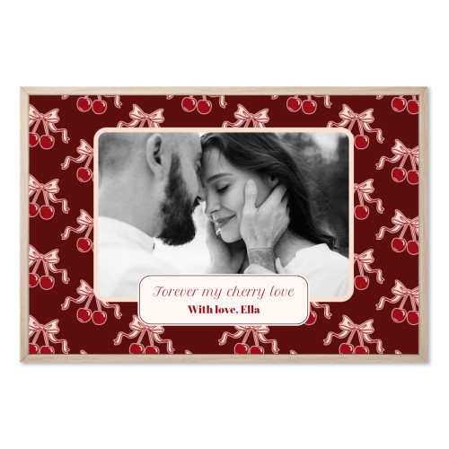 Vintage Cherry Love Text - Only