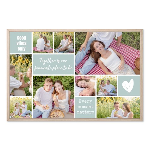 Foto-Collage mit Rahmen 20 x 30 cm Braun Foto-Collage mit Rahmen 20 x 30 cm Braun