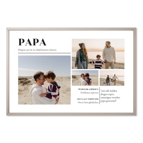 Ingekaderde Poster 20 x 30 cm Taupe Ingekaderde Poster 20 x 30 cm Taupe