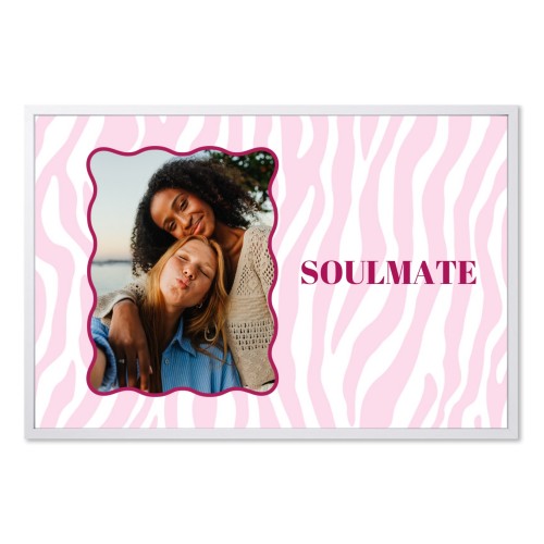 Innrammet poster 20 x 30 cm Hvit