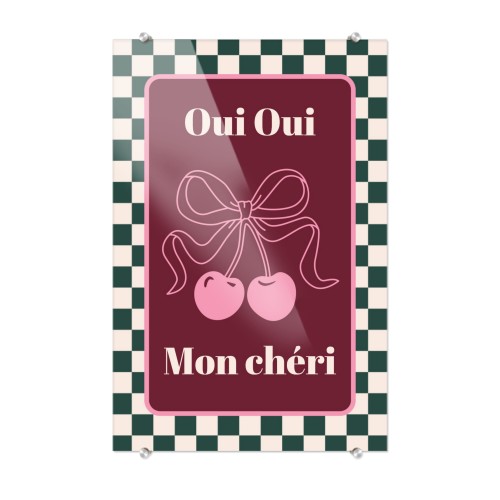 Checker Cherie Mood Text - Only