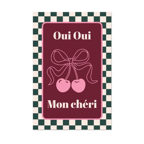 Checker Cherie Mood Text - Only