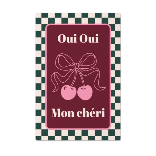 Checker Cherie Mood Text - Only