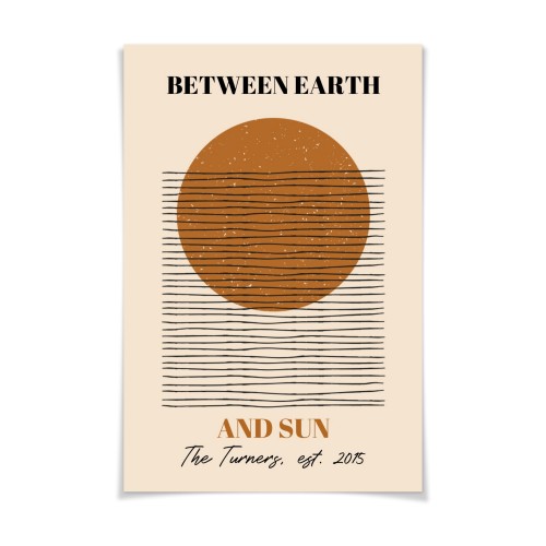 Terracotta Sunscape - Text Only