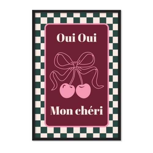 Checker Cherie Mood Text - Only