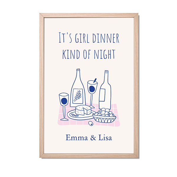 Innrammet poster 20 x 30 cm Tre