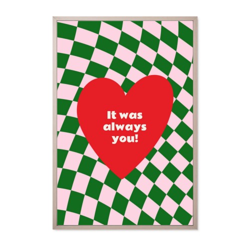 Innrammet poster 20 x 30 cm Tre