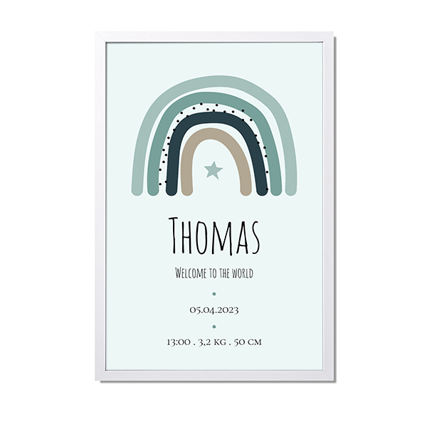 Innrammet poster 20 x 30 cm Hvit Innrammet poster 20 x 30 cm Hvit