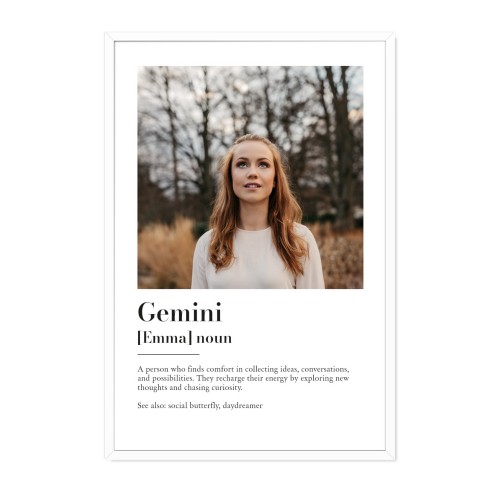 Ingekaderde Poster 20 x 30 cm Wit Ingekaderde Poster 20 x 30 cm Wit