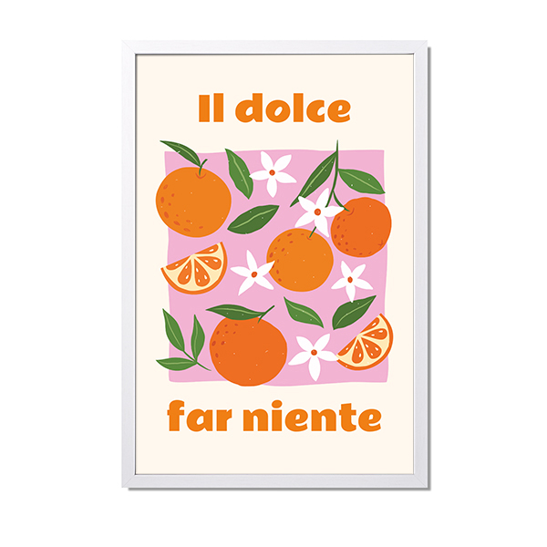 Framed Collage Poster 20 x 30 cm White