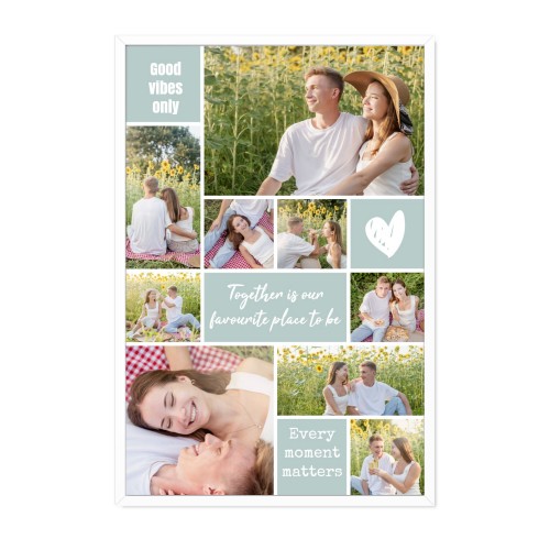 Inramad poster 20 x 30 cm Vit Inramad poster 20 x 30 cm Vit