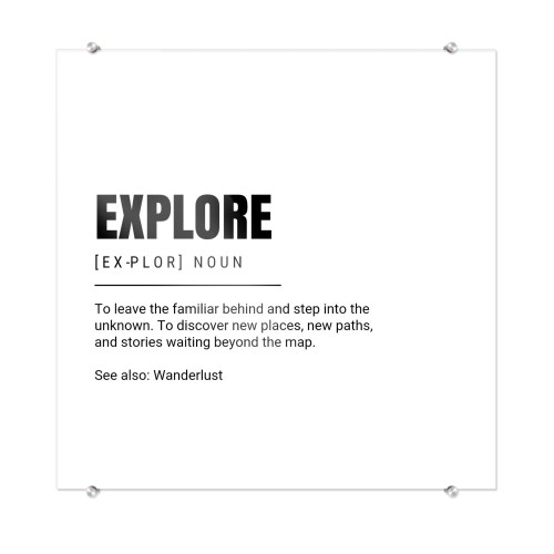 Foto på akryl 30 x 30 cm