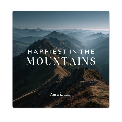 Photo on Metal 30 x 30 cm