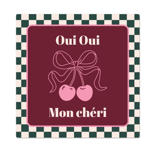 Foto op metaalplaat 30 x 30 cm