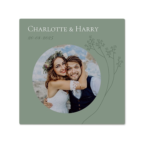 Faire part mariage champetre