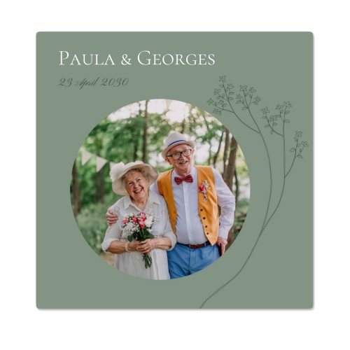 Faire part mariage champetre